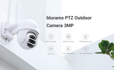 دوربین هوشمند فضای باز بی‌‌سیم PTZ با لنز دوگانه بلورمز مدل Blurams Lite3 S21C