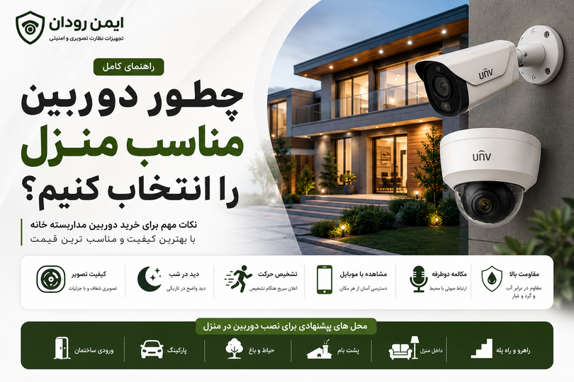 چطور دوربین مداربسته مناسب منزل را انتخاب کنیم؟