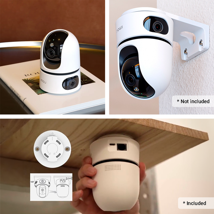 دوربین بیسیم گردان آیمو مدل IPC-S2XP-6M0WED با دو لنز و کیفیت 6 مگاپیکسل، مناسب برای نظارت منزل و محل کار