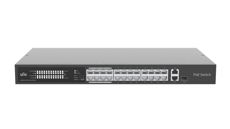 سوئیچ شبکه یونیویو NSW2020-24T1GT1GC-POE-IN بیست و چهار پورت PoE | ایمن رودان
